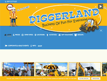 Tablet Screenshot of diggerland.com